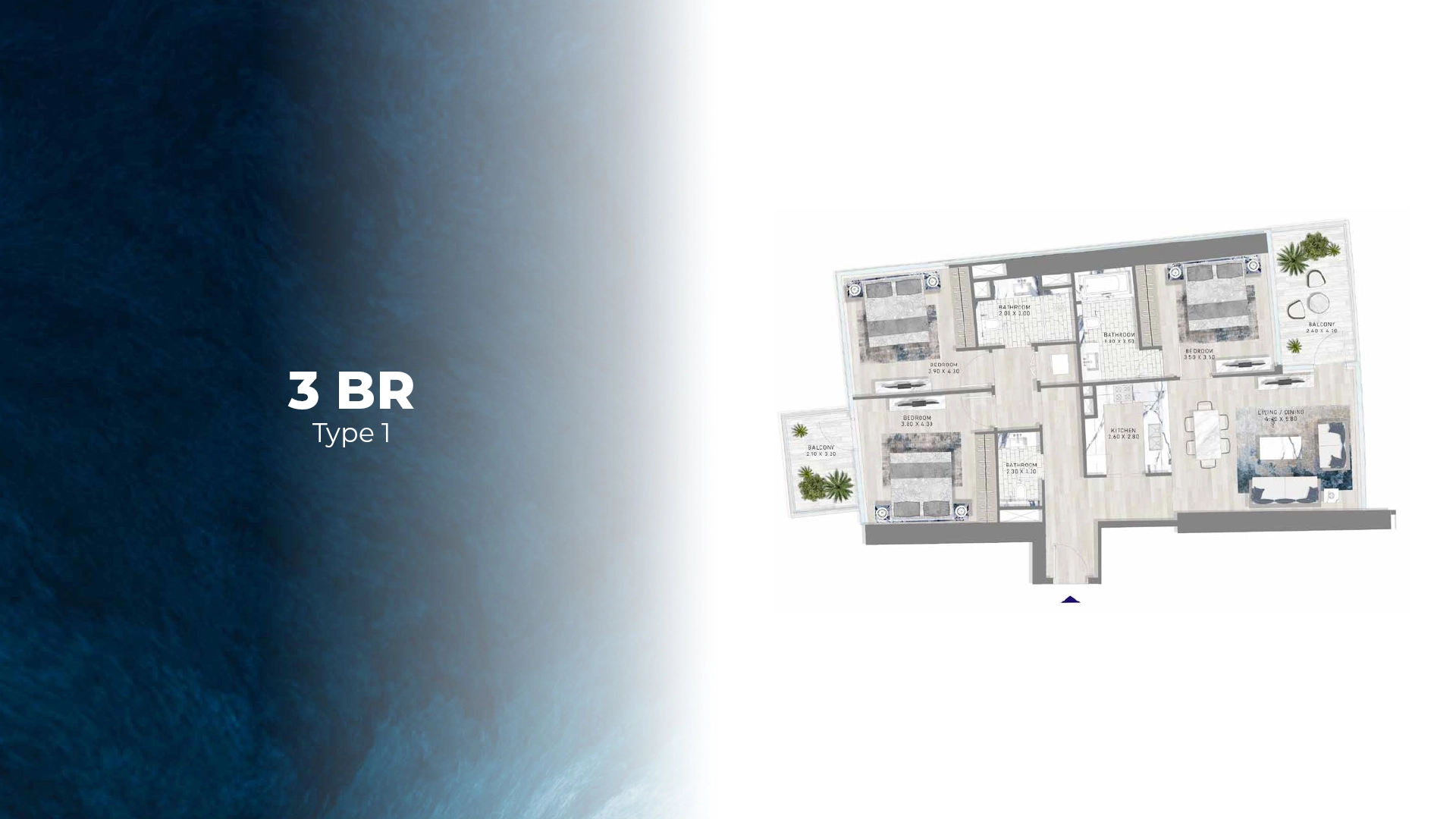 3 BR - Type A